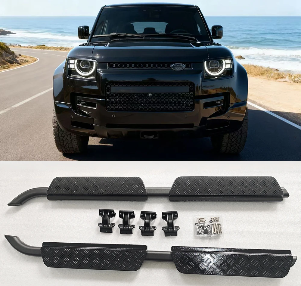 Аксессуары для боковой ступени глянцевого черного цвета для LR Defender 110 2020-2025, алюминий (с кронштейнами)
Аксессуары для боковой ступени глянцевого черного цвета для LR Defender 110 2020-2025, алюминий (с кронштейнами)