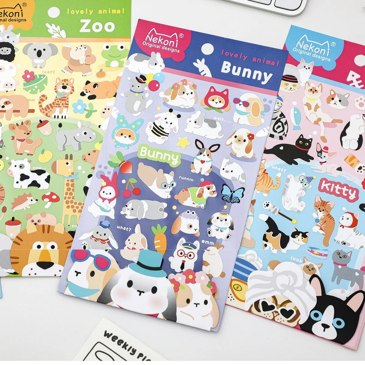 NEKONI Lovely Animals Puppy Cats Rabbit Cartoon Paper Stickers Scrapbooking Diy Journal Cute School Stationery Sticker
NEKONI Lovely Animals Puppy Cats Rabbit Cartoon Paper Stickers Scrapbooking Diy Journal Cute School Stationery Sticker