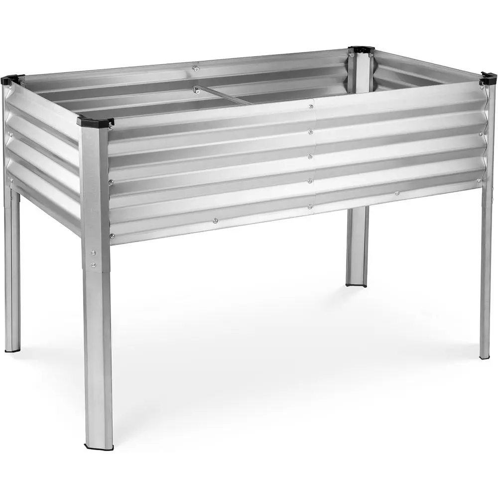 Outdoor Galvanized Raised Garden Bed with Legs - 48x24x31in Elevated Planter for Vegetables and Flowers
Outdoor Galvanized Raised Garden Bed with Legs - 48x24x31in Elevated Planter for Vegetables and Flowers