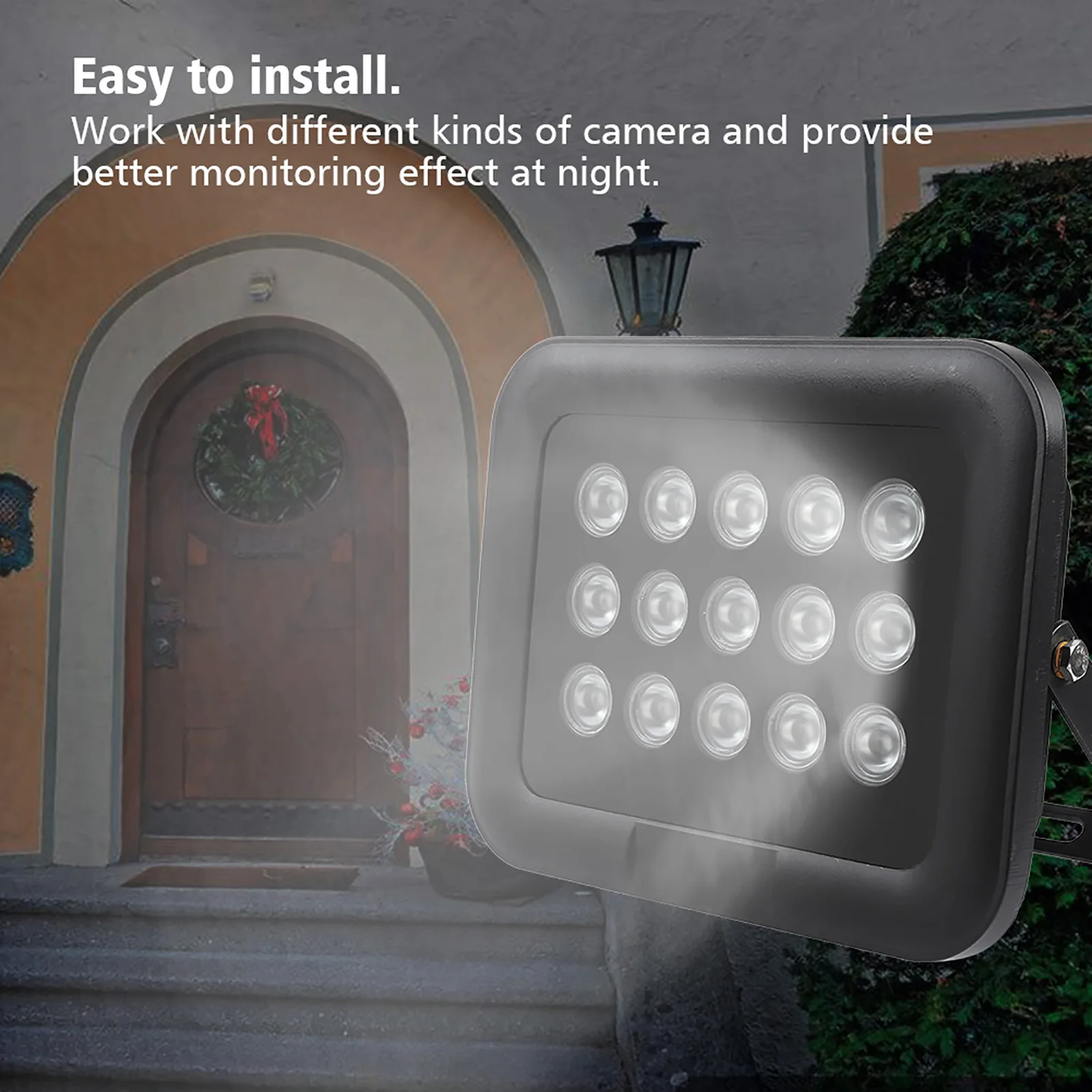 12V IR Infrared LEDs Array Light IP66 Waterproof Night Vision for Security Camera Night Vision Light Infrared LED Light