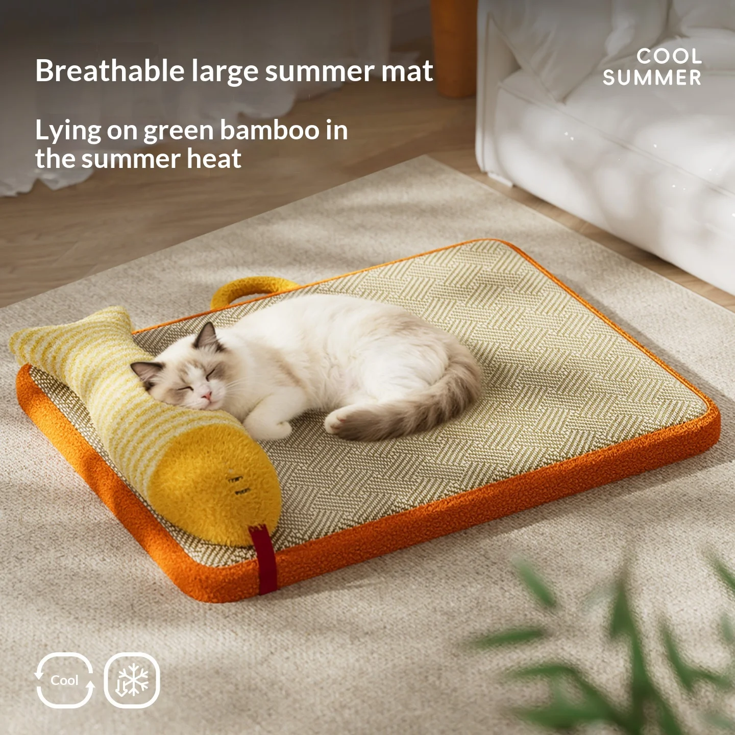 Summer Pet Self Cooling Mat Rattan Dog Mat Cat Cool Nest Natural Cooling Pad Breathable Bedding Pet Ice Pad for Cats Dogs
Summer Pet Self Cooling Mat Rattan Dog Mat Cat Cool Nest Natural Cooling Pad Breathable Bedding Pet Ice Pad for Cats Dogs