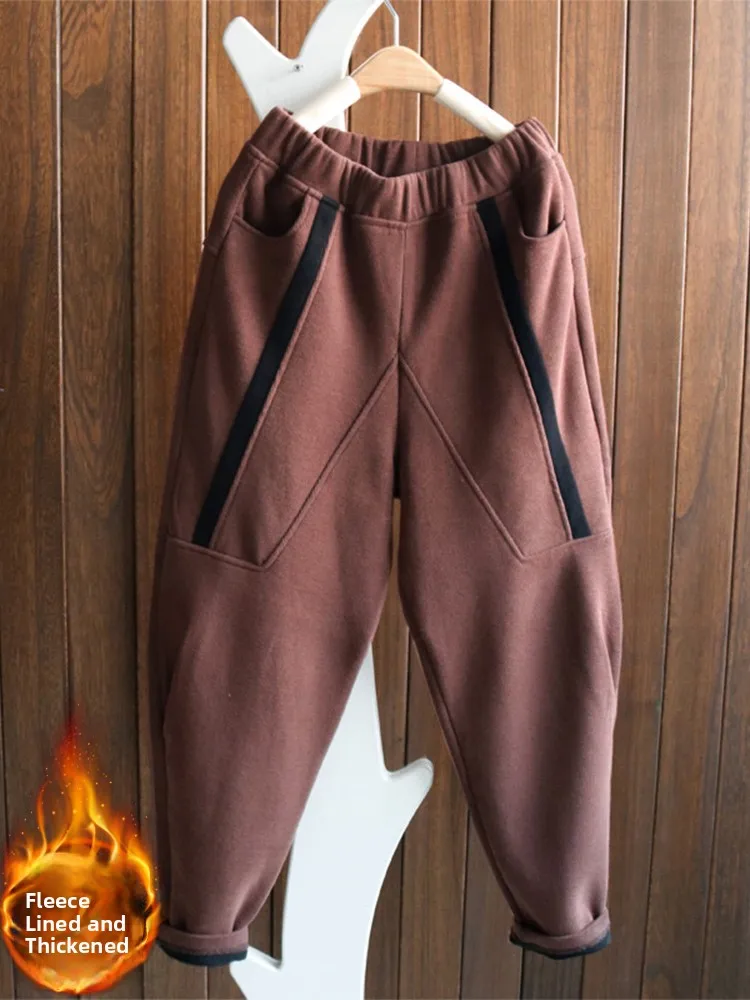 Вязаные брюки Харлан, женские зимние новые свободные верхняя одежда, повседневные спортивные штаны-морковки, длинные брюки с высокой талией
Вязаные брюки Харлан, женские зимние новые свободные верхняя одежда, повседневные спортивные штаны-морковки, длинные брюки с высокой талией