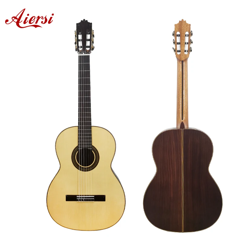 Aiersi Traditional Gloss All Solid German Spruce Rosewood Body High Level Nylon String Classic Guitar
Aiersi Traditional Gloss All Solid German Spruce Rosewood Body High Level Nylon String Classic Guitar