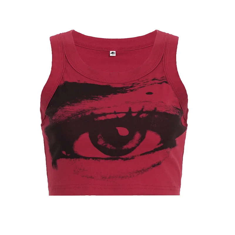 Korean Fashion Y2k Sexy U Neck Sleeveless Print High Waist Slim Tanks Blusas Mujer De Moda
Korean Fashion Y2k Sexy U Neck Sleeveless Print High Waist Slim Tanks Blusas Mujer De Moda