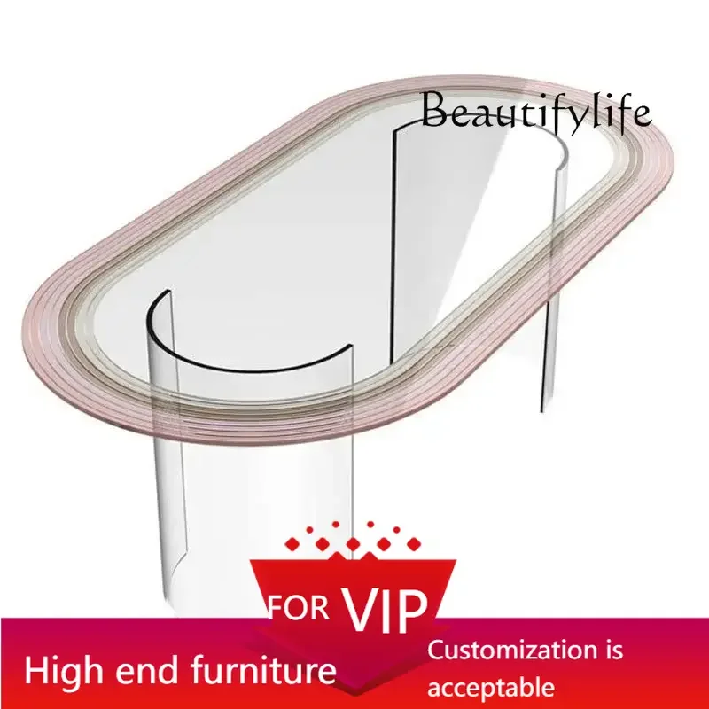 UP Acrylic art dining table size apartment type wabi sand wind negotiation simple dining table designer creative home table
UP Acrylic art dining table size apartment type wabi sand wind negotiation simple dining table designer creative home table