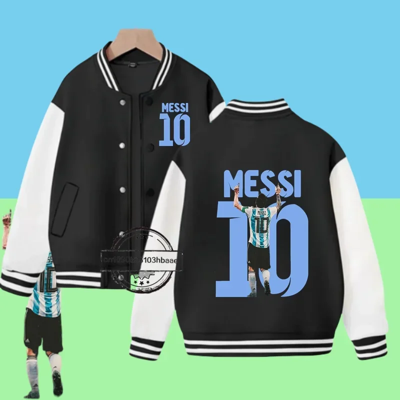 Fall/Winter Jacket Kids Baseball uniform Fashion Jerseys Soccer star Messi Boys and girls 2-14 years old gift cartoon print coat
Fall/Winter Jacket Kids Baseball uniform Fashion Jerseys Soccer star Messi Boys and girls 2-14 years old gift cartoon print coat