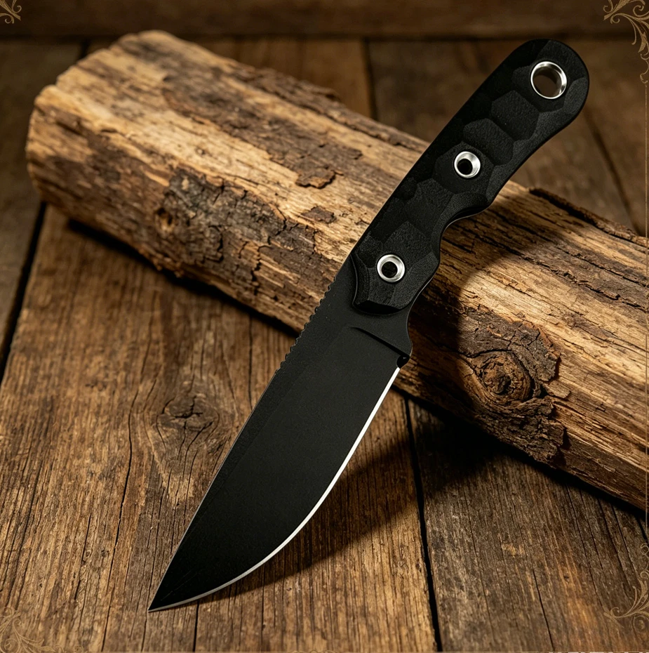 Full Tang Fixed Blade Knife, High‑Strength 8Cr13MoV Steel Blade, G10 Ergonomic Handle Portable EDC Outdoor Camping Tool
Full Tang Fixed Blade Knife, High‑Strength 8Cr13MoV Steel Blade, G10 Ergonomic Handle Portable EDC Outdoor Camping Tool