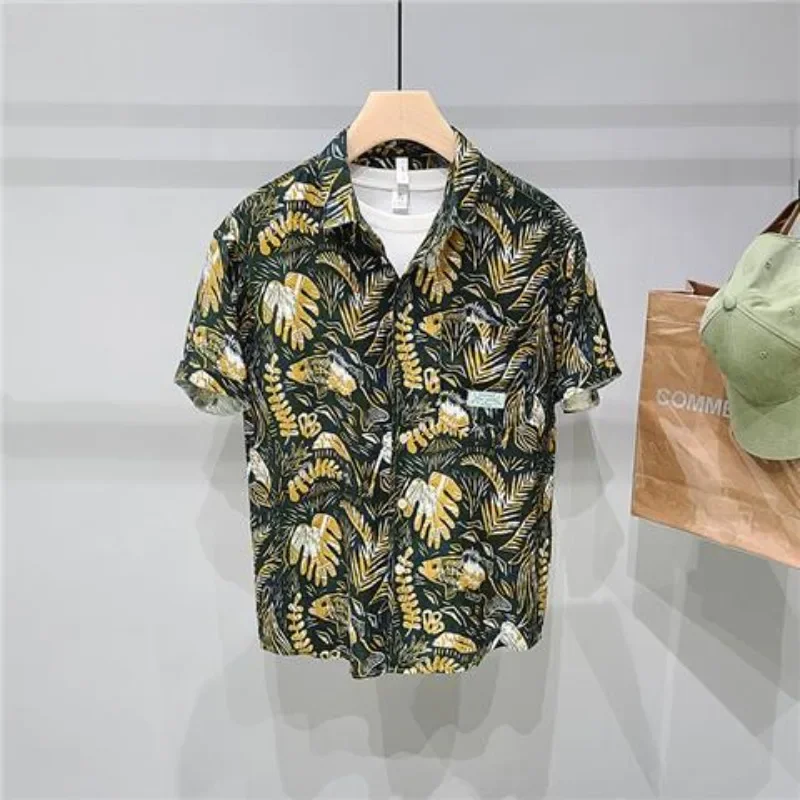 With Pocket Green Short Sleeve Floral Print Man Shirt Shirts for Men Aesthetic New in Designer Summer Slim Fit Sale Elegant Tops
With Pocket Green Short Sleeve Floral Print Man Shirt Shirts for Men Aesthetic New in Designer Summer Slim Fit Sale Elegant Tops