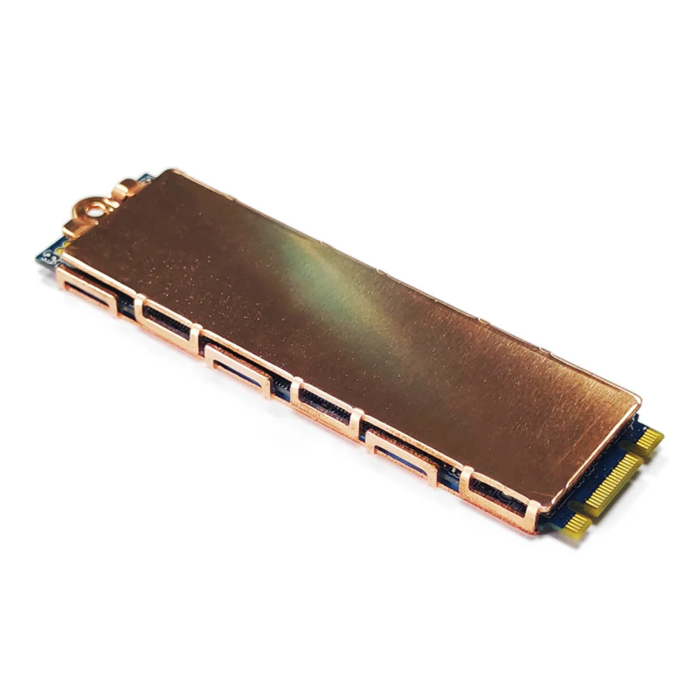 Copper SSD Cooler with Thermal Silicone Pad Metal Solid State Hard Disk Cooler Replacement Parts Single/Double Sided for Laptop
Copper SSD Cooler with Thermal Silicone Pad Metal Solid State Hard Disk Cooler Replacement Parts Single/Double Sided for Laptop