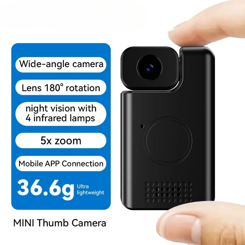 5MP Mini WiFi Body Camera Ultra Light Portable Human Tracking IP Remote Monitoring IR Night Vision Built in Battery Camcorders
5MP Mini WiFi Body Camera Ultra Light Portable Human Tracking IP Remote Monitoring IR Night Vision Built in Battery Camcorders