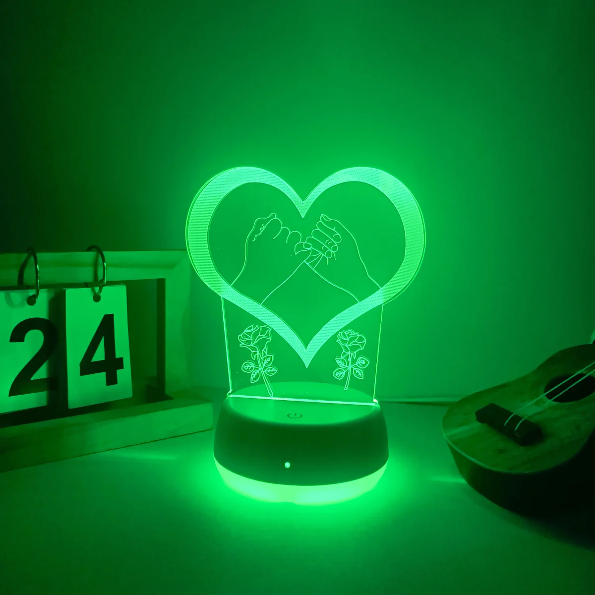 1pc modern creative heart shaped LED rainbow 3D night light, USB powered, suitable for decorating bedrooms and living rooms.
1pc modern creative heart shaped LED rainbow 3D night light, USB powered, suitable for decorating bedrooms and living rooms.