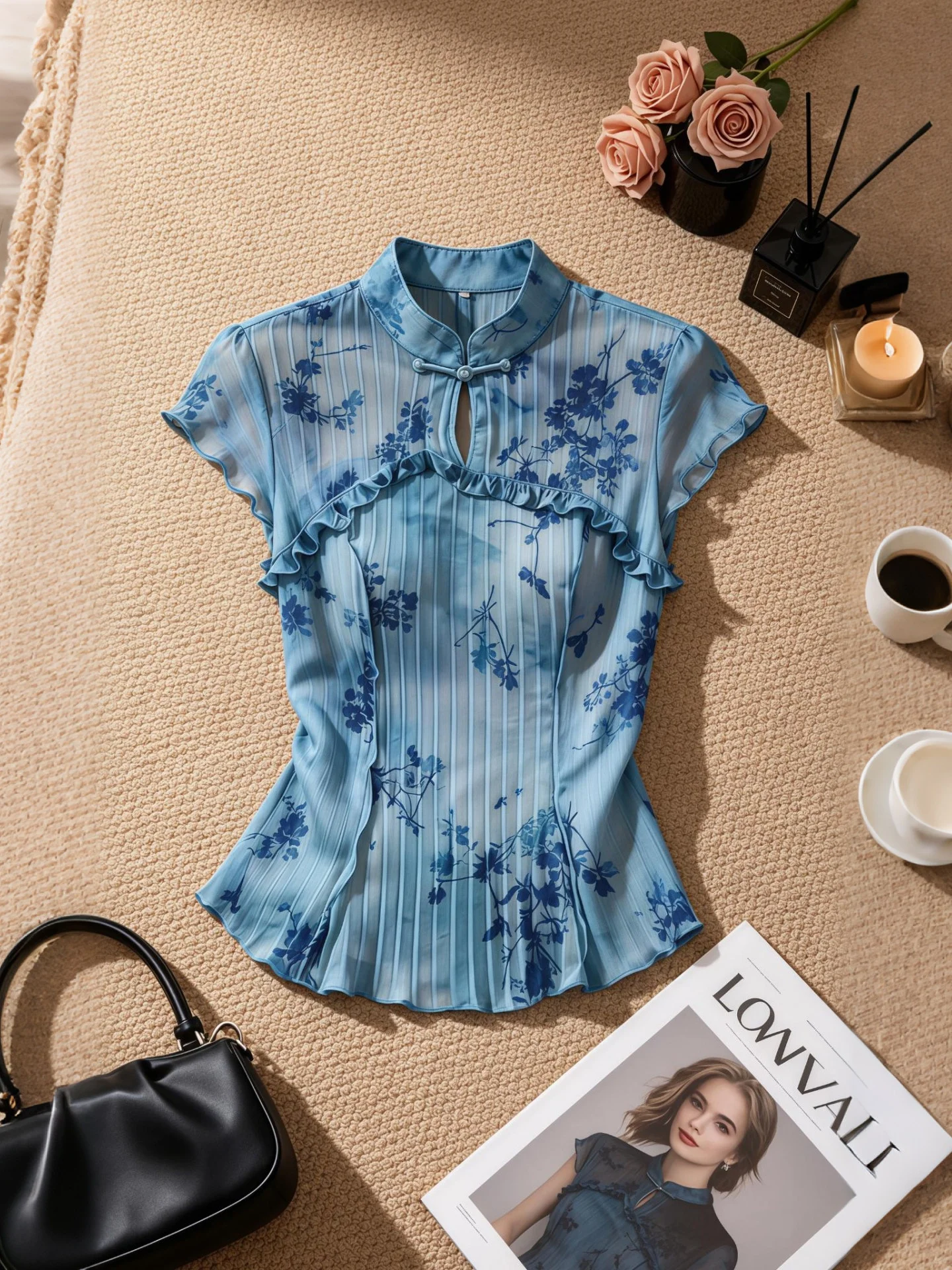 Elegant Summer Short Sleeve Shirt Women's Slim Fit Chinese Style Fashionable Commute Wind Breathable Casual Shirt for Girls
Elegant Summer Short Sleeve Shirt Women's Slim Fit Chinese Style Fashionable Commute Wind Breathable Casual Shirt for Girls