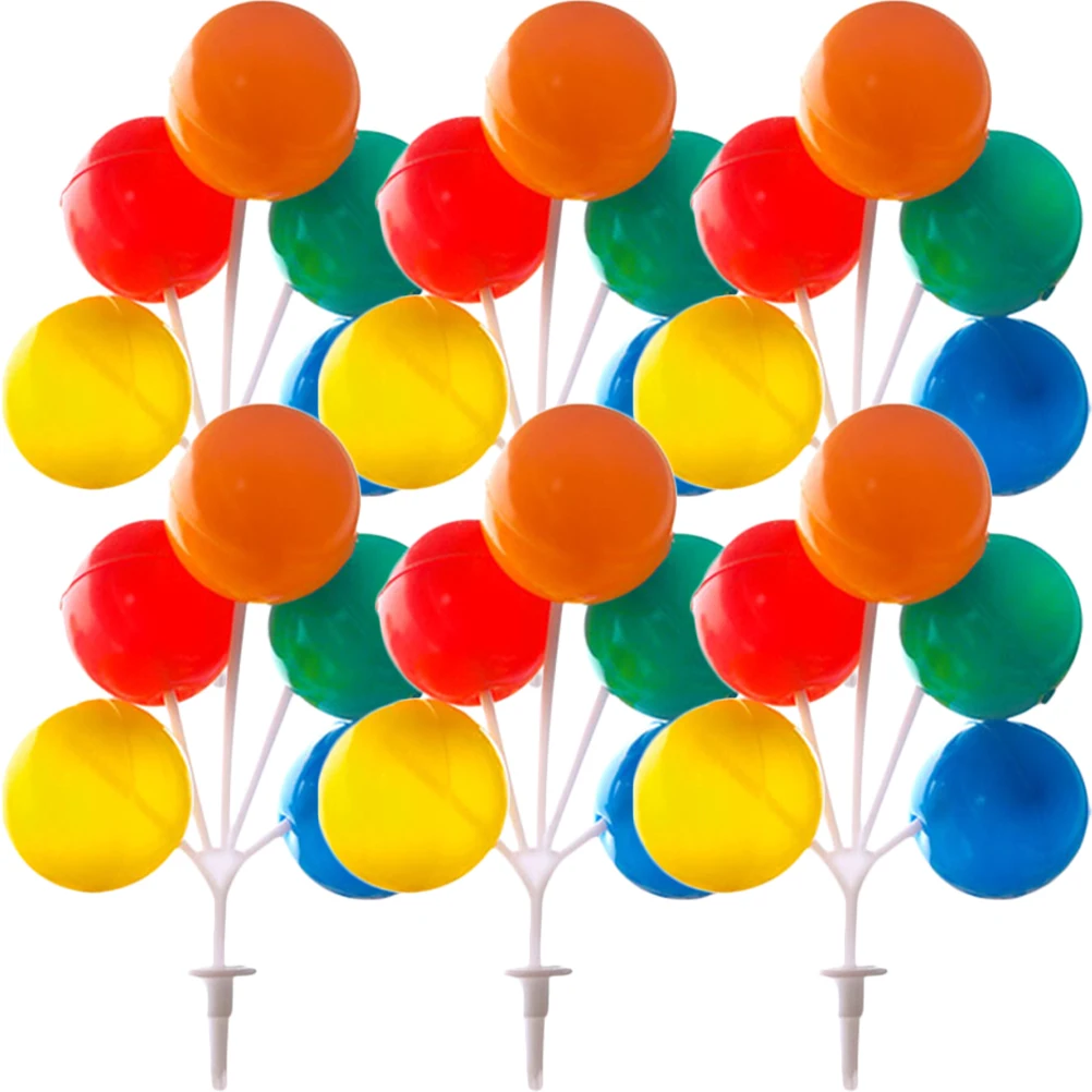 6 Pcs Cake Toppers Colorful Balloon Picks Plastic Decorative Accents for Baking DIY Party Cupcake Dessert Adornments
6 Pcs Cake Toppers Colorful Balloon Picks Plastic Decorative Accents for Baking DIY Party Cupcake Dessert Adornments