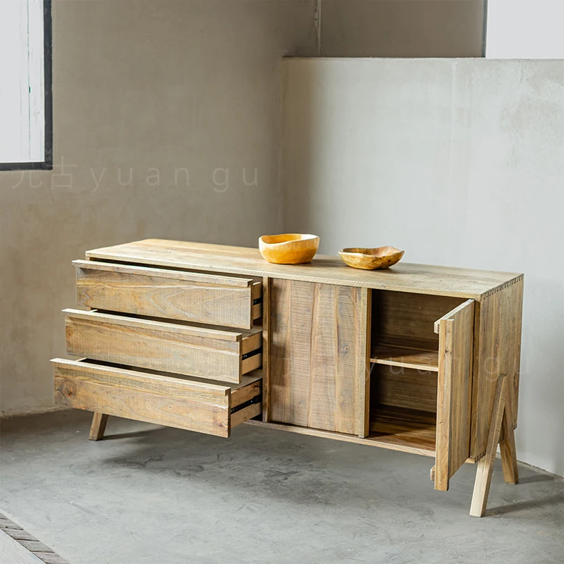 Solid wood bucket cabinet Pure solid wood Chinese retro wabi style side locker
Solid wood bucket cabinet Pure solid wood Chinese retro wabi style side locker