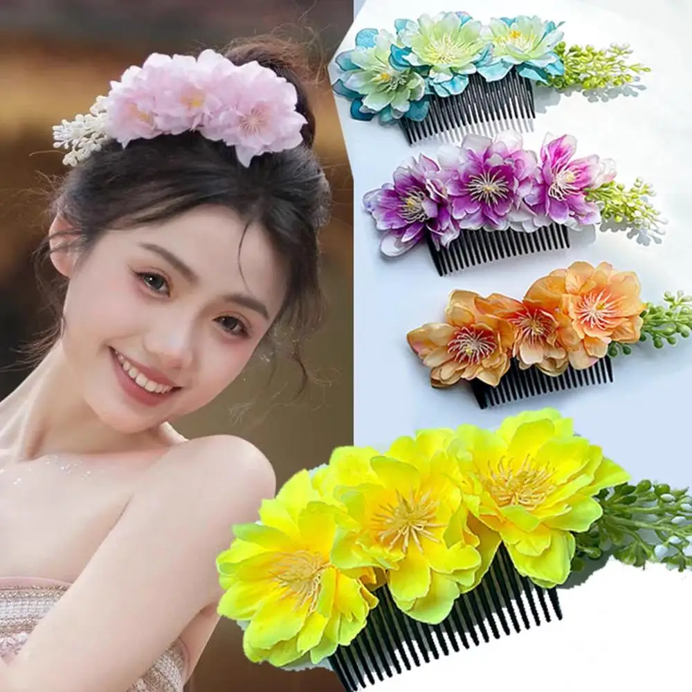 Hair Accessories Chinese Style Side Bun Hairpin Pink Cherry Blossom Flower Insert Comb Yellow Three Flowers Hair Clip Sweet Clip
Hair Accessories Chinese Style Side Bun Hairpin Pink Cherry Blossom Flower Insert Comb Yellow Three Flowers Hair Clip Sweet Clip