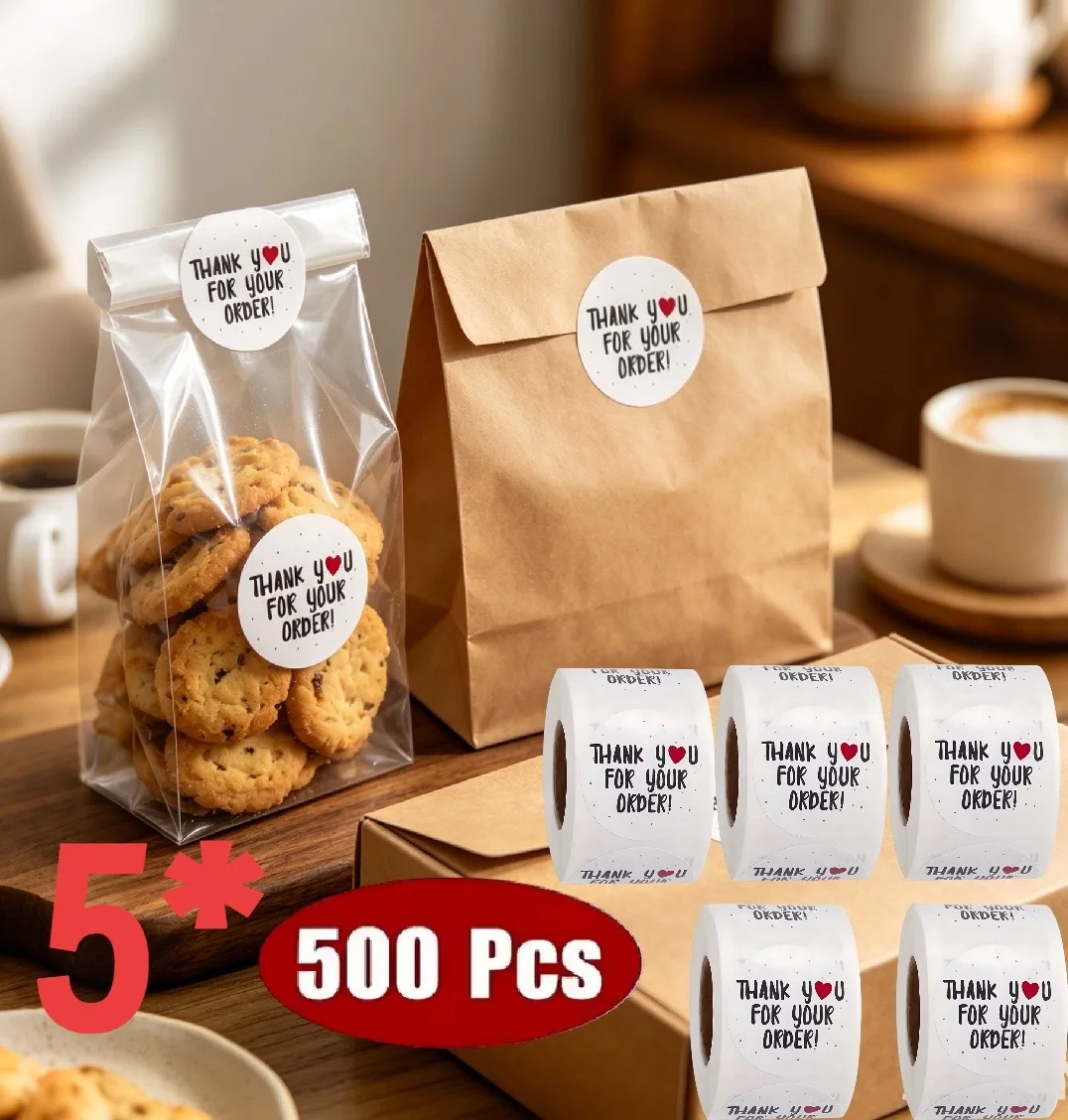 1/5rolls 500pcs Thank You For Your Oder Sticker, DIY Small Business Online Store, Shop, Packing And Shipping Accessories
1/5rolls 500pcs Thank You For Your Oder Sticker, DIY Small Business Online Store, Shop, Packing And Shipping Accessories