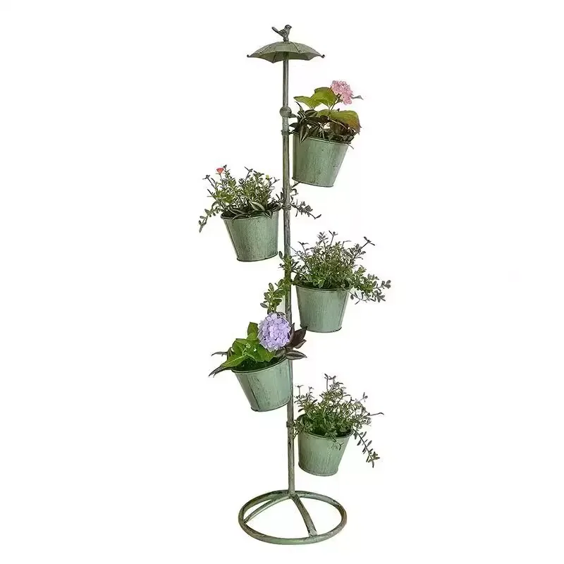 Wrought iron retro bird multi-layer flower stand, balcony, living room floor flower stand, old umbrella succulent pot
Wrought iron retro bird multi-layer flower stand, balcony, living room floor flower stand, old umbrella succulent pot