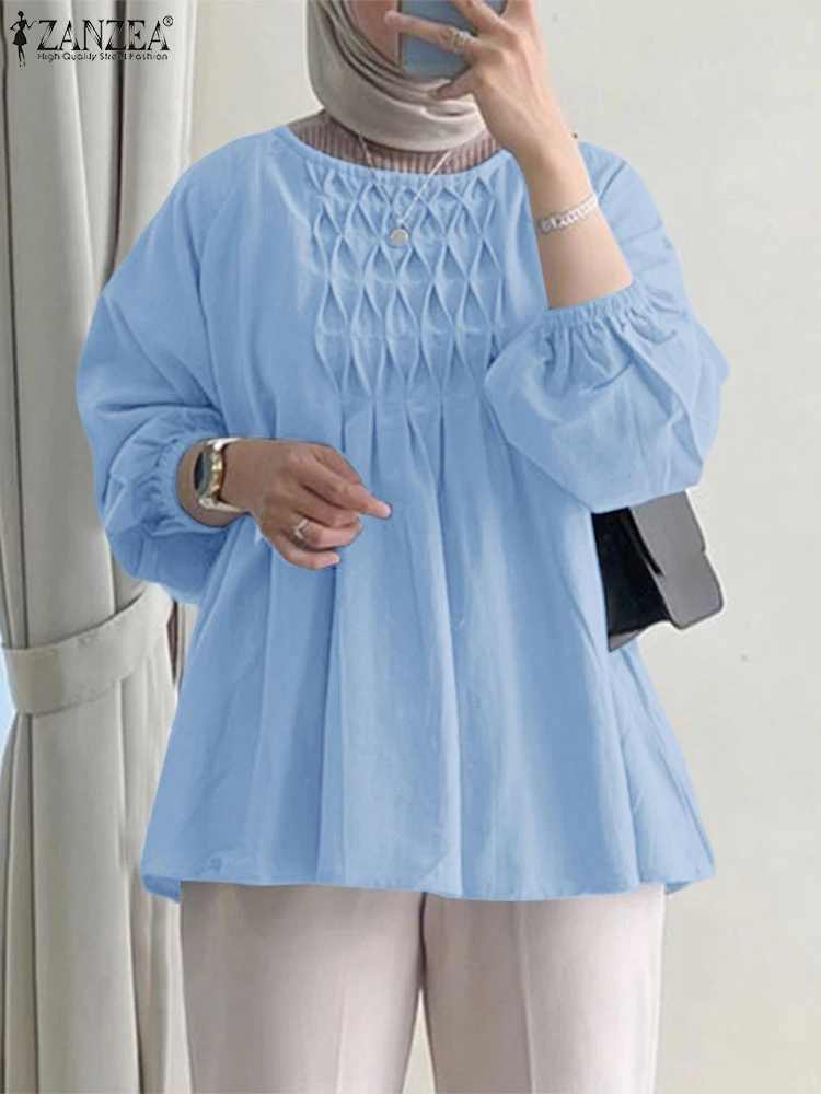 2025 ZANZEA Elegant Women Long Sleeve Muslim Blouses Turkey Aabya Kaftan Casual O-Neck Work Shirt Hijab Tops Islamic Clothing
2025 ZANZEA Elegant Women Long Sleeve Muslim Blouses Turkey Aabya Kaftan Casual O-Neck Work Shirt Hijab Tops Islamic Clothing