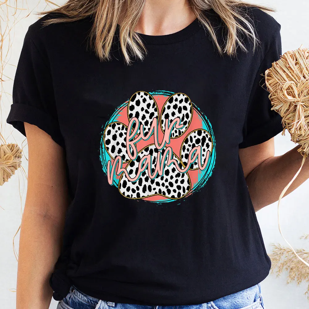 Fur MaMa Leopard Print 100%Cotton Women Tshirt Fur Mom Funny Summer Casual Short Sleeve Top Gift for Dog Mom Pet Lovers Shirt
Fur MaMa Leopard Print 100%Cotton Women Tshirt Fur Mom Funny Summer Casual Short Sleeve Top Gift for Dog Mom Pet Lovers Shirt