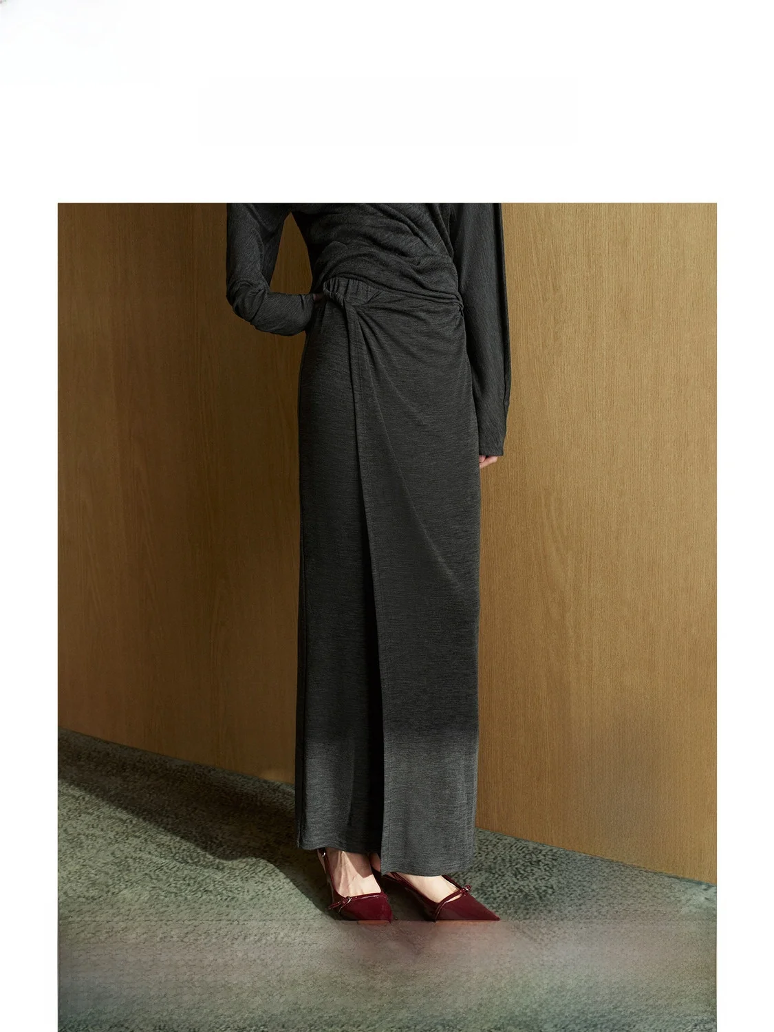 Вязаная шерстяная длинная юбка ZhiZhi с высокой талией, скрывающая живот, стройнящая, для повседневной носки, простой дизайн
Вязаная шерстяная длинная юбка ZhiZhi с высокой талией, скрывающая живот, стройнящая, для повседневной носки, простой дизайн