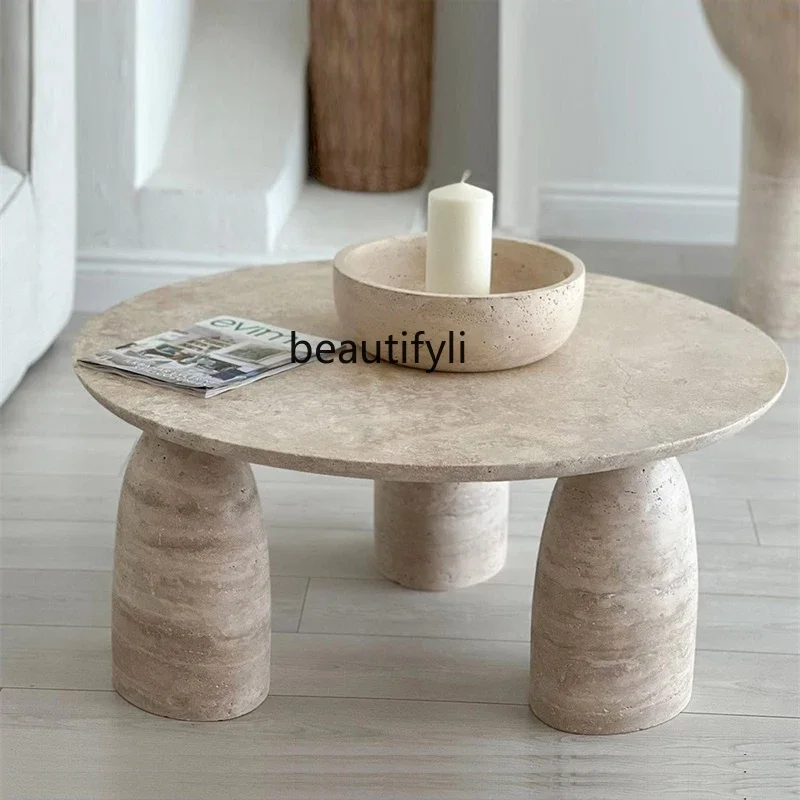 yj15 Cream wind natural Roman cave stone round coffee table designer light luxury villa simple living room high-end coffee table
yj15 Cream wind natural Roman cave stone round coffee table designer light luxury villa simple living room high-end coffee table
