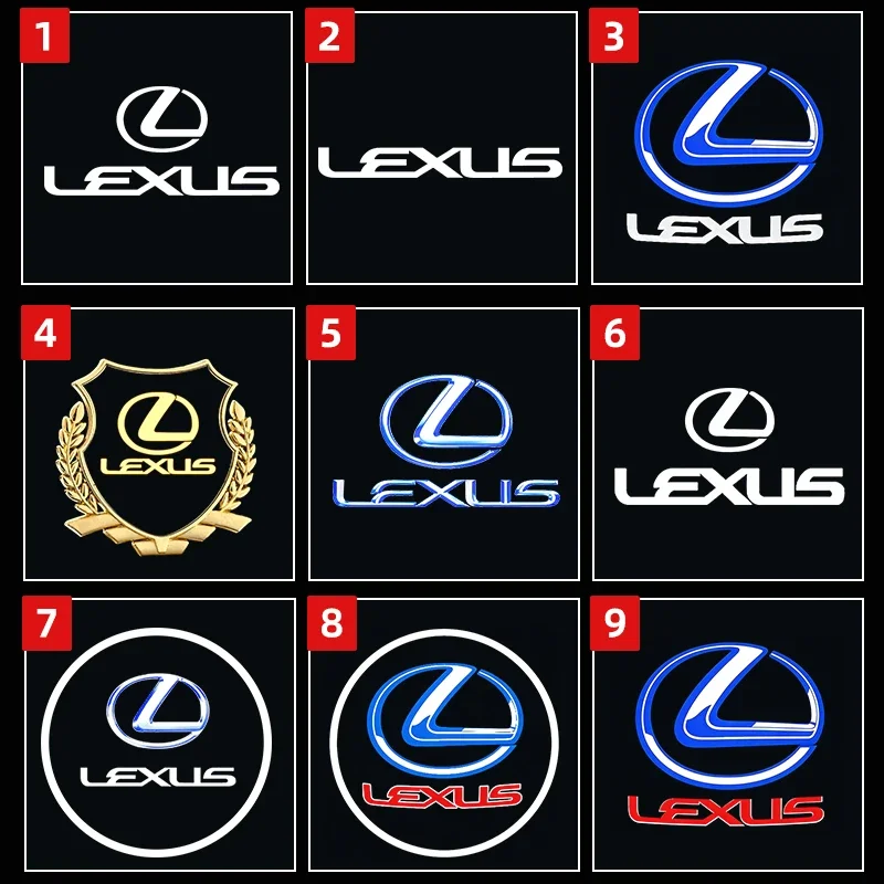 Emblems 2Pcs LED Projector Lamp Car Door Welcome Ghost Shadow Lights For Lexus RX ES GX LS LX IS GS RC UX Series ES200 ES250 ES2
Emblems 2Pcs LED Projector Lamp Car Door Welcome Ghost Shadow Lights For Lexus RX ES GX LS LX IS GS RC UX Series ES200 ES250 ES2