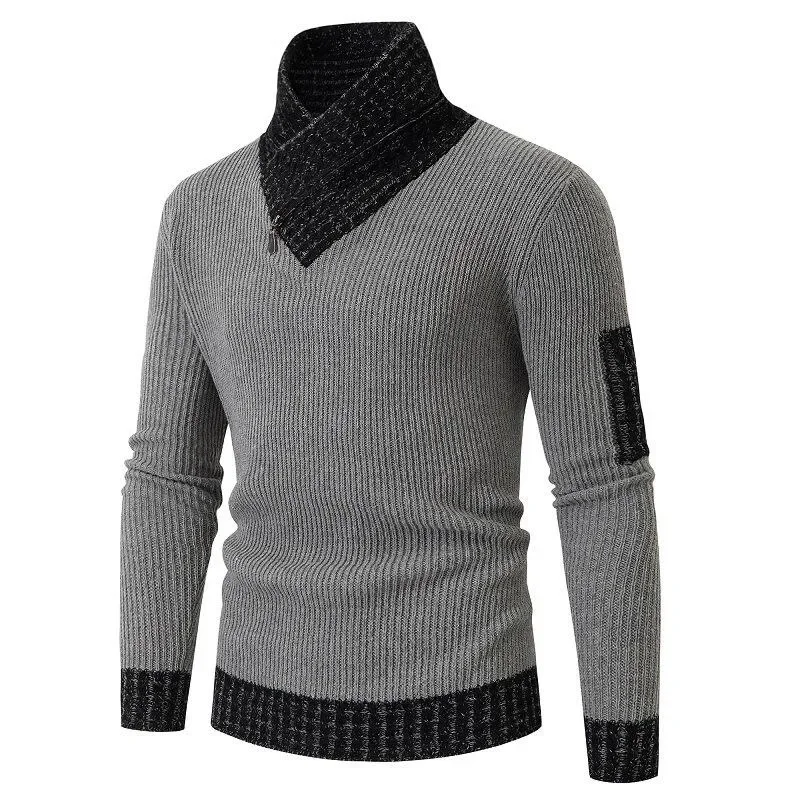 New Winter Men's High-neck Sweater Knitted Top Retro Slim Fit Pullover Clothing Korean Fashion Men's Street Clothing
New Winter Men's High-neck Sweater Knitted Top Retro Slim Fit Pullover Clothing Korean Fashion Men's Street Clothing
