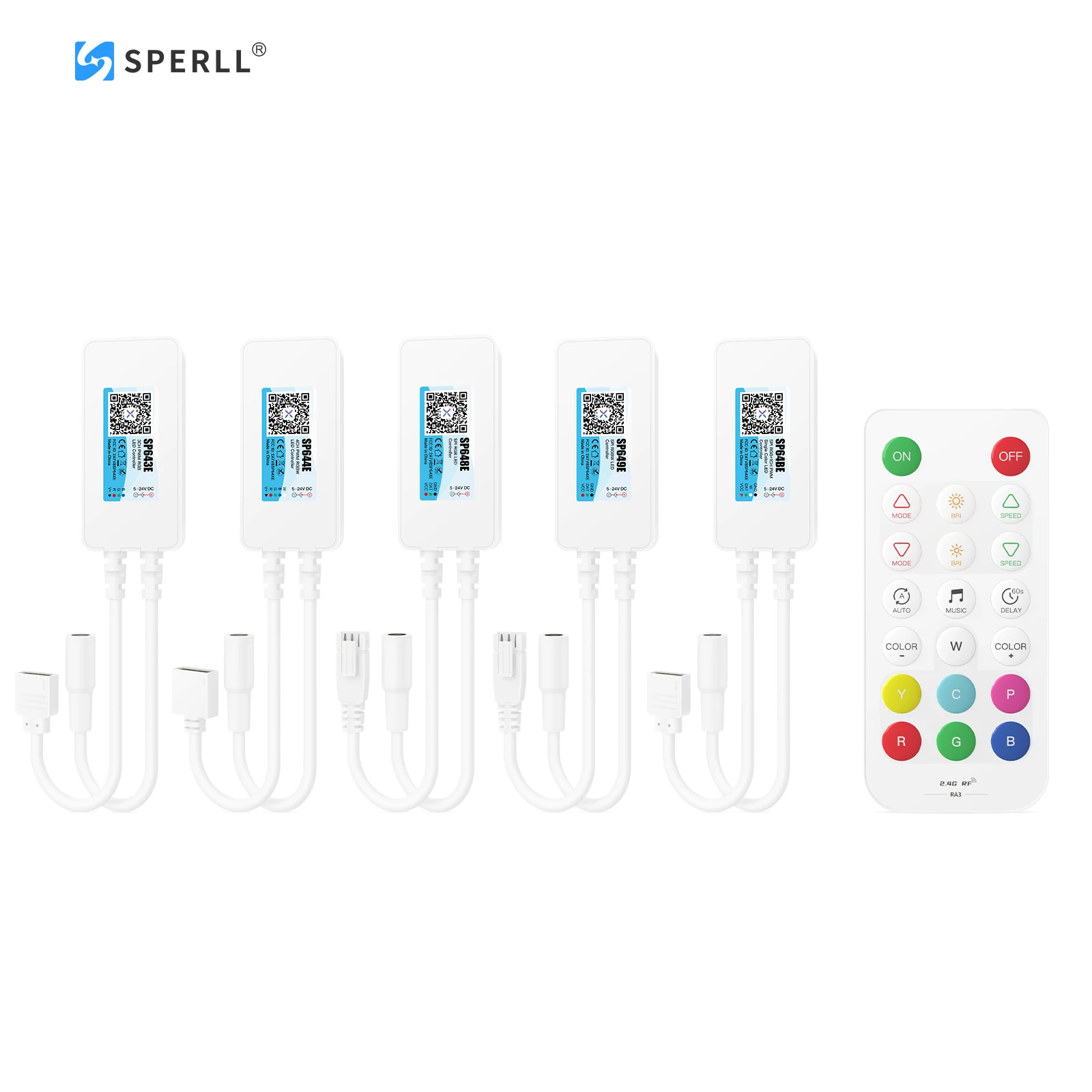 Mini LED Controller SP641E -SP64CE APP BT RF WS2812B WS2811 WS2812 SPI FCOB Single Color CCT RGB RGBW RGBCCT LED Light Strip
Mini LED Controller SP641E -SP64CE APP BT RF WS2812B WS2811 WS2812 SPI FCOB Single Color CCT RGB RGBW RGBCCT LED Light Strip