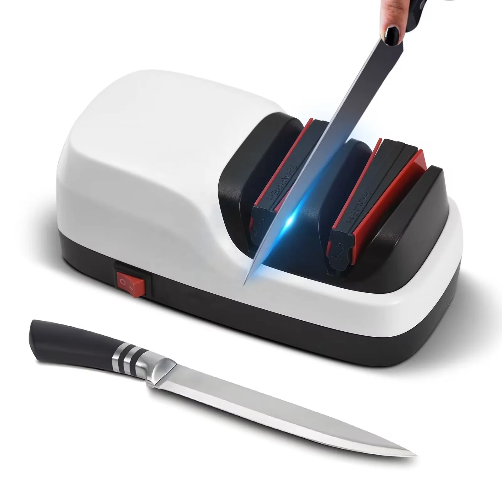 Electric Knife Sharpener for Kitchen Knives
Electric Knife Sharpener for Kitchen Knives