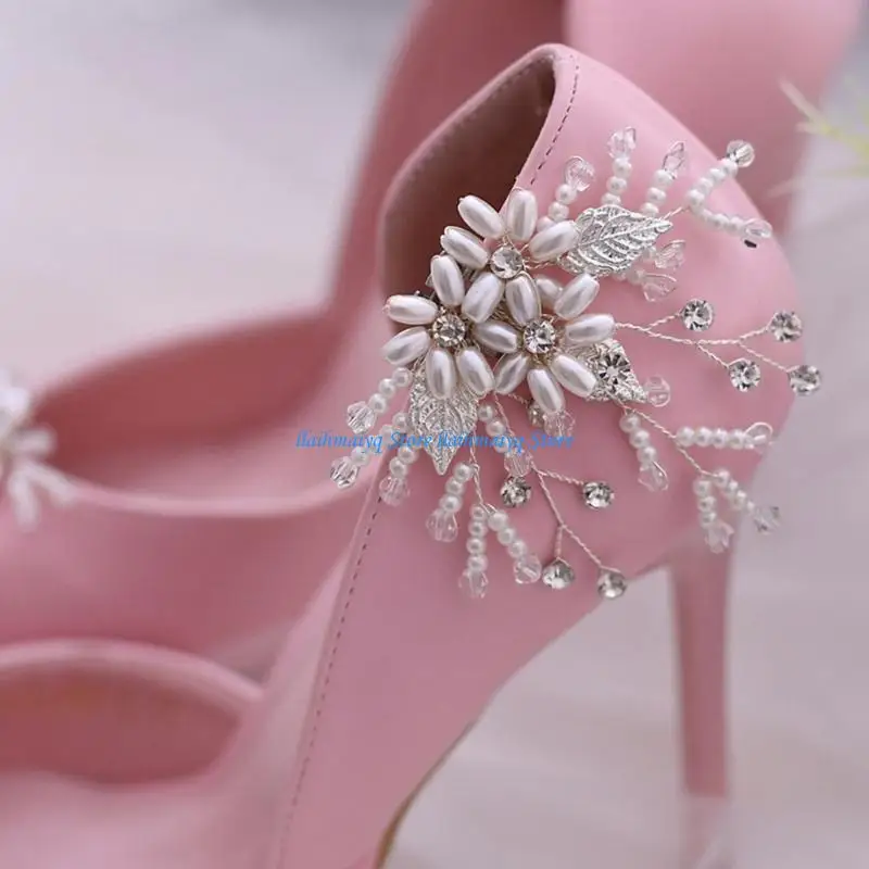 573B Women's Rhinestones Flower Shoe Clips For Wedges Pumps High Heel Faux Pearls Wedding Shoe Charms Jewelry Accessories
573B Women's Rhinestones Flower Shoe Clips For Wedges Pumps High Heel Faux Pearls Wedding Shoe Charms Jewelry Accessories