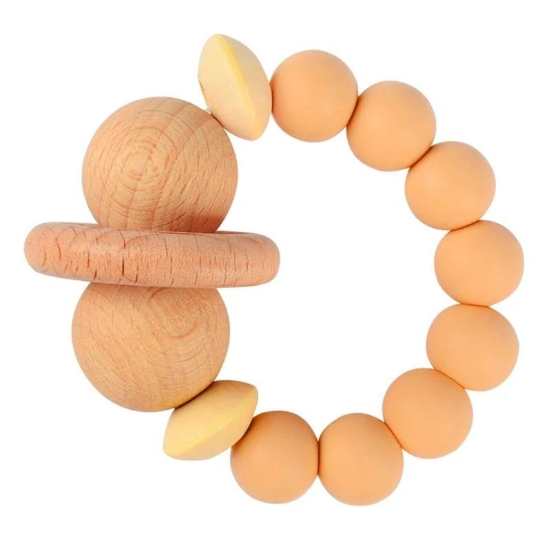 J15U 1Pc Wooden Beads Bracelet Silicone Beads Teether Nursing Teething BPA Wooden Silicone Bracelet DIY Baby Teethe
J15U 1Pc Wooden Beads Bracelet Silicone Beads Teether Nursing Teething BPA Wooden Silicone Bracelet DIY Baby Teethe