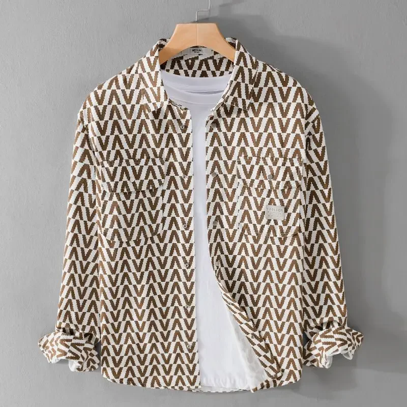 Spring and Autumn Men's Long Sleeve Outer Shirt Trend Casual Loose Youth Men's Top Jacket
Spring and Autumn Men's Long Sleeve Outer Shirt Trend Casual Loose Youth Men's Top Jacket