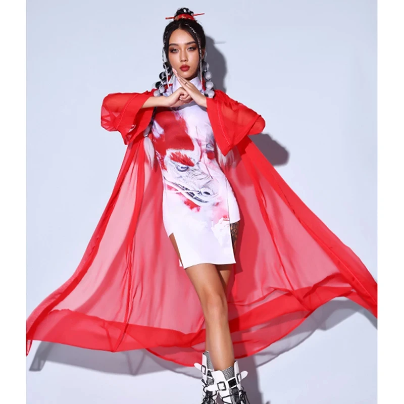 Bar Dj Dancer Clothing Rave Women Chinese Style Kpop Jazz Dance Clothes White Suit Nightclub Gogo Dacer Performance Outfits
Bar Dj Dancer Clothing Rave Women Chinese Style Kpop Jazz Dance Clothes White Suit Nightclub Gogo Dacer Performance Outfits
