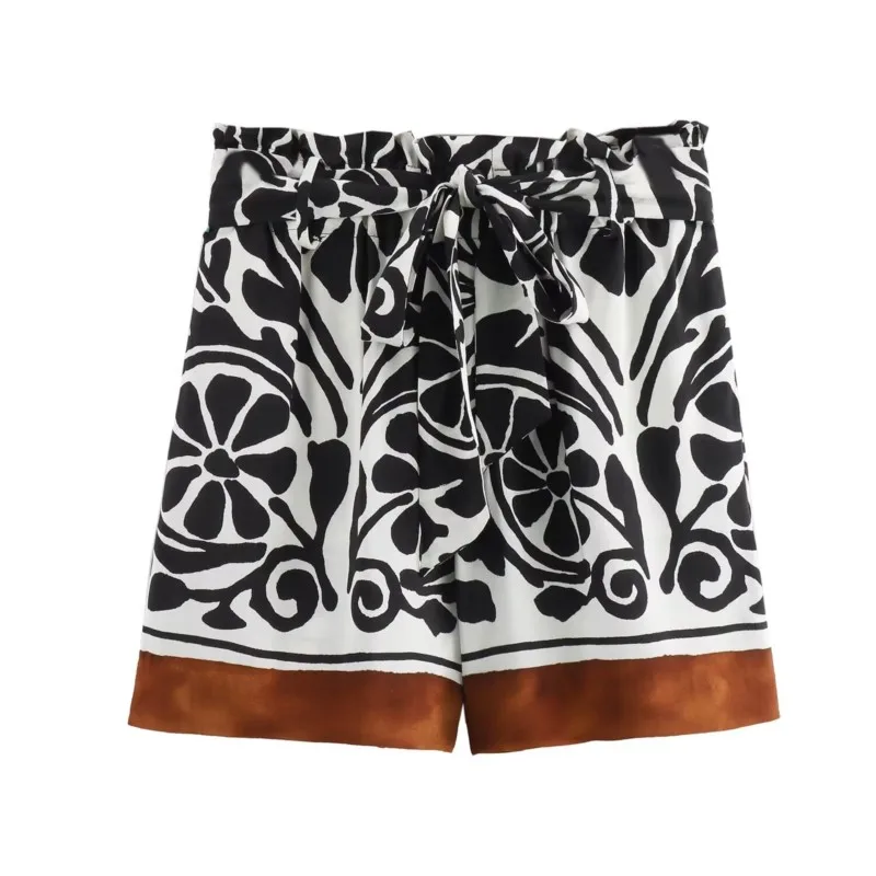 Printed Shorts Women Summer With High Street Sexy Beach Style Lace Up Decoration Bottom High Waist Loose Camouflage Shorts
Printed Shorts Women Summer With High Street Sexy Beach Style Lace Up Decoration Bottom High Waist Loose Camouflage Shorts