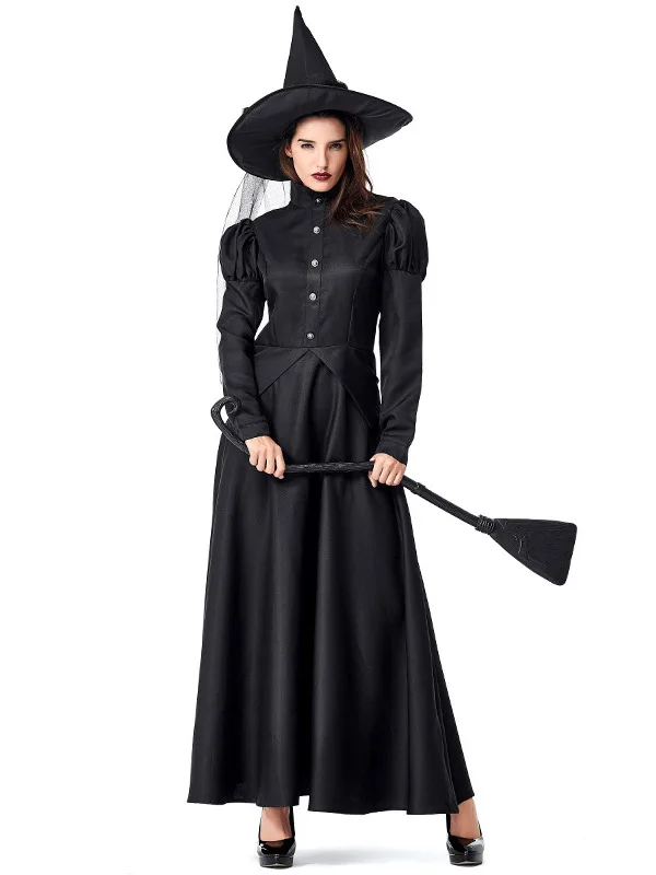 Black Witch Halloween Costume Parent-Child Matching Outfit Gothic Style Women's Traditional Chinese Stage Performance Clothing
Black Witch Halloween Costume Parent-Child Matching Outfit Gothic Style Women's Traditional Chinese Stage Performance Clothing