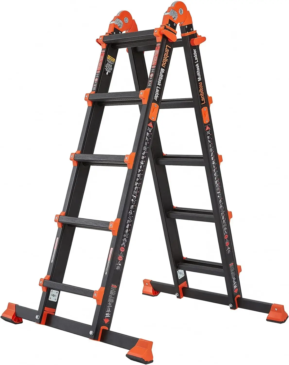 A Frame 5 Step Ladder Extension, 17 Ft Anti-Slip Multi Position Ladder, Storage Folding Ladder, 330 lbs
A Frame 5 Step Ladder Extension, 17 Ft Anti-Slip Multi Position Ladder, Storage Folding Ladder, 330 lbs
