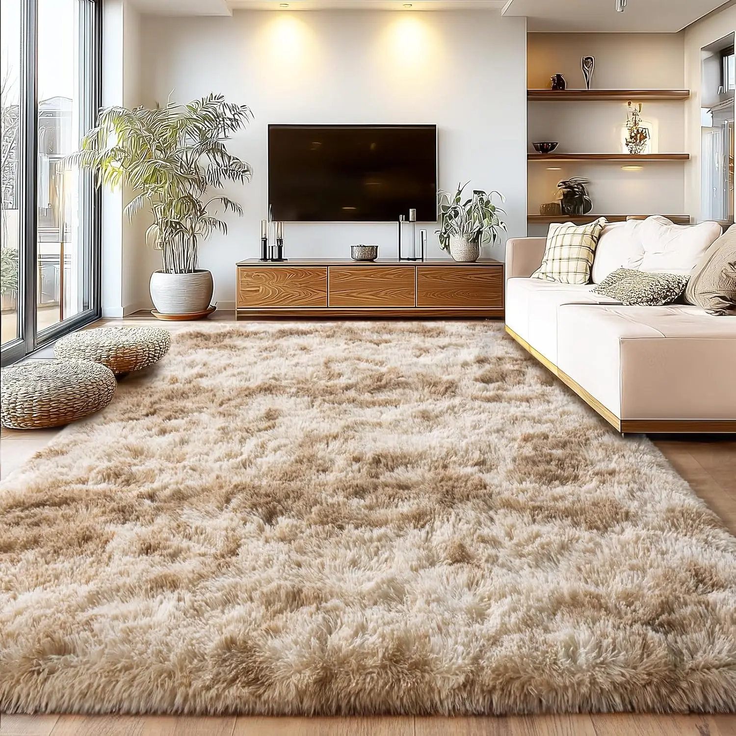 Soft Shaggy Rugs for Living Room, Non-Slip Plush Carpet 8x10 Feet, Fuzzy Home Decor Tie Dye Camel
Soft Shaggy Rugs for Living Room, Non-Slip Plush Carpet 8x10 Feet, Fuzzy Home Decor Tie Dye Camel