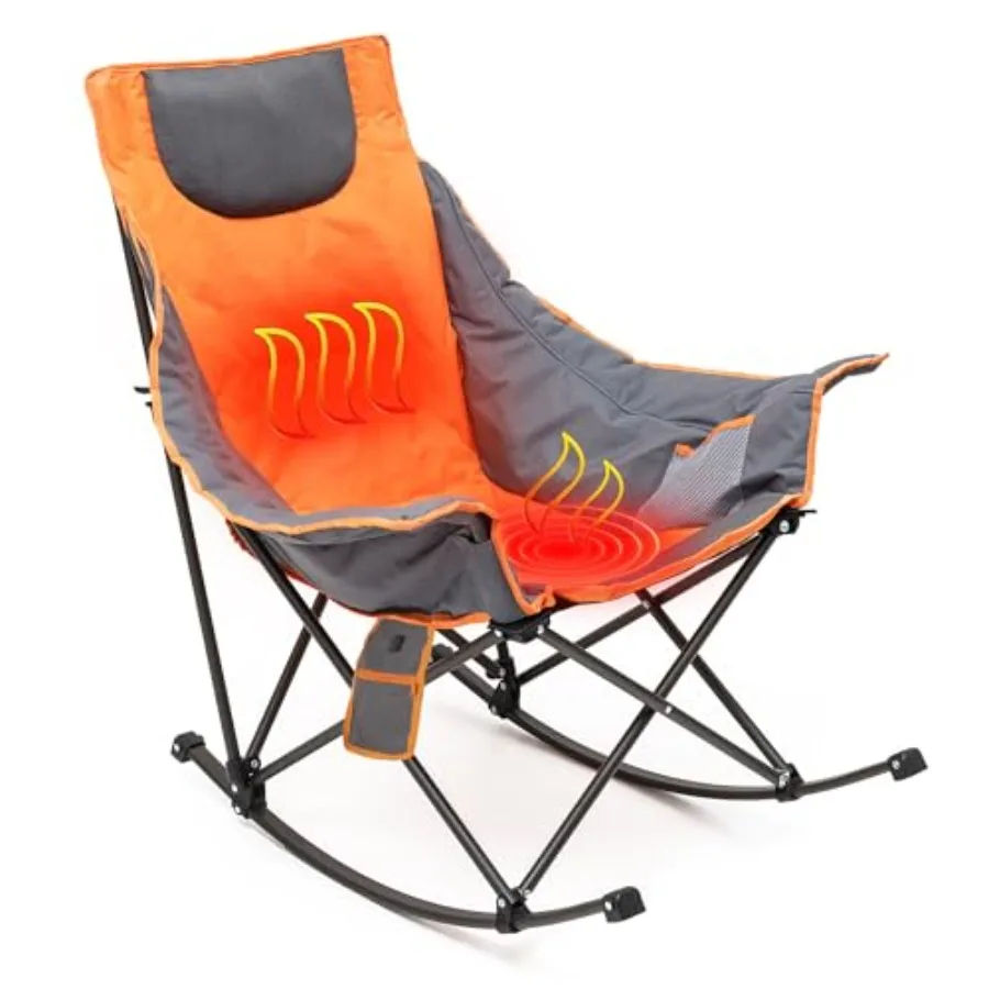 Outdoor rocking camping chair for adults: oversized heated patio chair, high-back padded recliner with side pocket and carry ba
Outdoor rocking camping chair for adults: oversized heated patio chair, high-back padded recliner with side pocket and carry ba