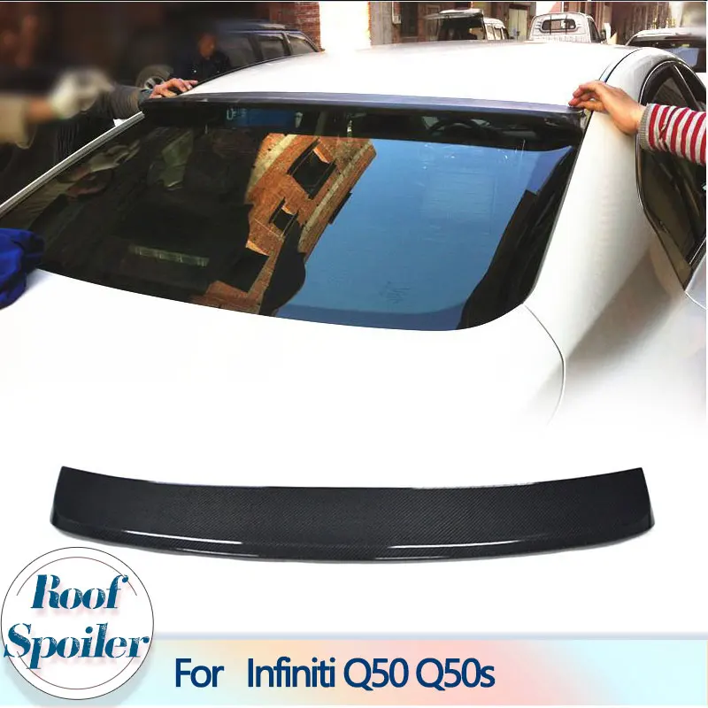 Rear Roof Spoiler Wing For Infiniti Q50 Q50S Spoiler 2014-2020 Carbon Fiber Car Rear Window Roof Spoiler Wing Boot Lip
Rear Roof Spoiler Wing For Infiniti Q50 Q50S Spoiler 2014-2020 Carbon Fiber Car Rear Window Roof Spoiler Wing Boot Lip