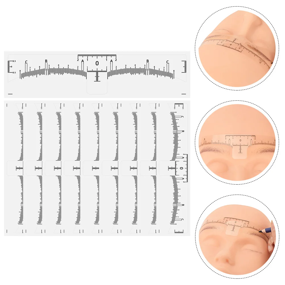 10Pcs Eyebrow Positioning Rulers Professional Makeup Drawing Tools Measuring Shaping Stencils for Women Disposable Eyebrow Ruler
10Pcs Eyebrow Positioning Rulers Professional Makeup Drawing Tools Measuring Shaping Stencils for Women Disposable Eyebrow Ruler