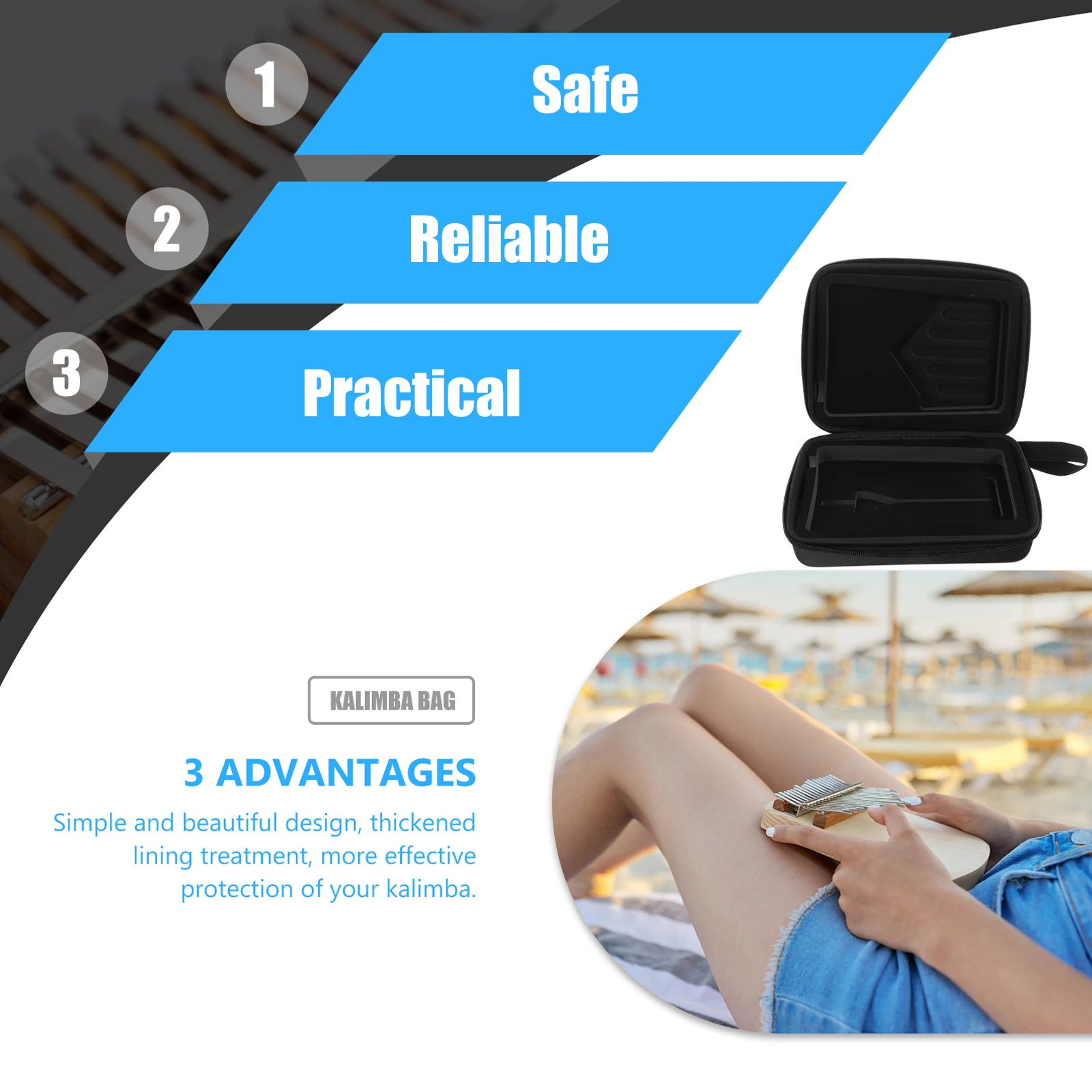 Versatile Kalimba Storage Bag EVA Case Thumb Piano Accessory Stylish Portable Pouch
Versatile Kalimba Storage Bag EVA Case Thumb Piano Accessory Stylish Portable Pouch
