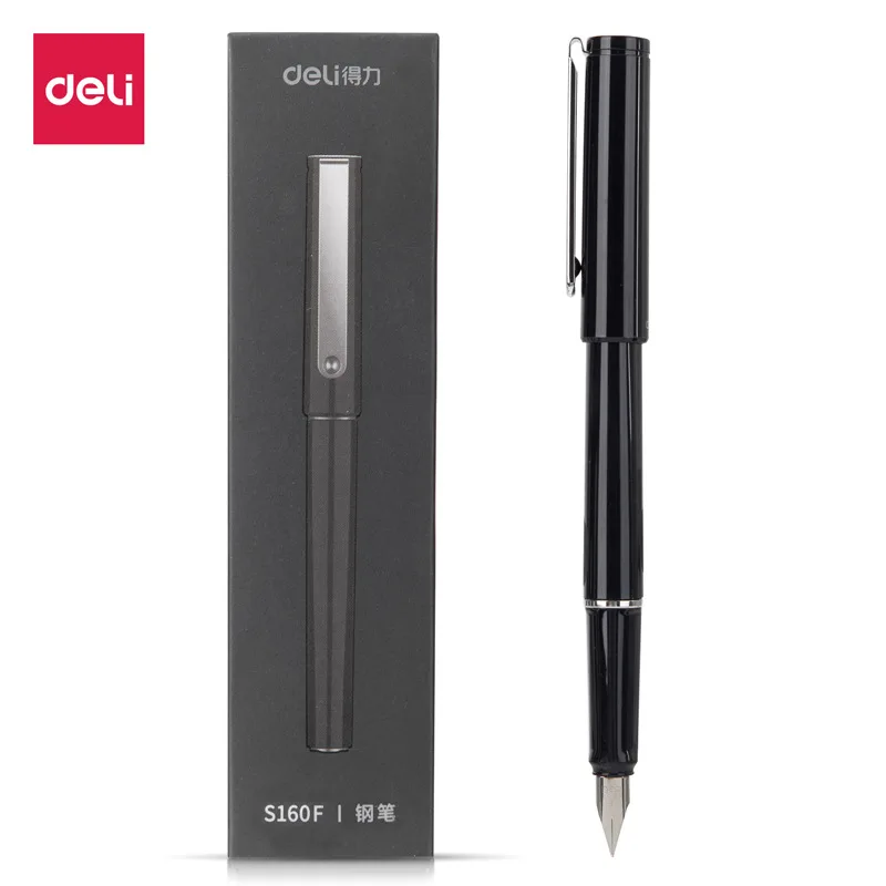 Deli F/EF Tip Fountain Pens 0.5MM Black High Quality Business Student Writing Word Practice Ink For Adult Caneta School Office
Deli F/EF Tip Fountain Pens 0.5MM Black High Quality Business Student Writing Word Practice Ink For Adult Caneta School Office