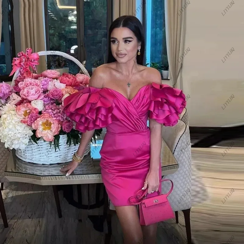 LIYYLHQ Fuchsia Short Prom Dress Sweetheart Satin Pleated Mini Short Formal Club Night Dresses Party Gowns Night Cocktail Dress
LIYYLHQ Fuchsia Short Prom Dress Sweetheart Satin Pleated Mini Short Formal Club Night Dresses Party Gowns Night Cocktail Dress