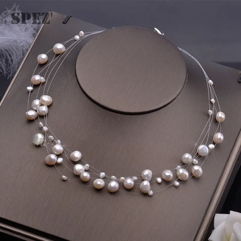 Natural Freshwater Pearl Necklace For Women Baroque Pearl Layered Choker Fashion Gold Plated Jewelry Accessories Clasp 2021
Natural Freshwater Pearl Necklace For Women Baroque Pearl Layered Choker Fashion Gold Plated Jewelry Accessories Clasp 2021