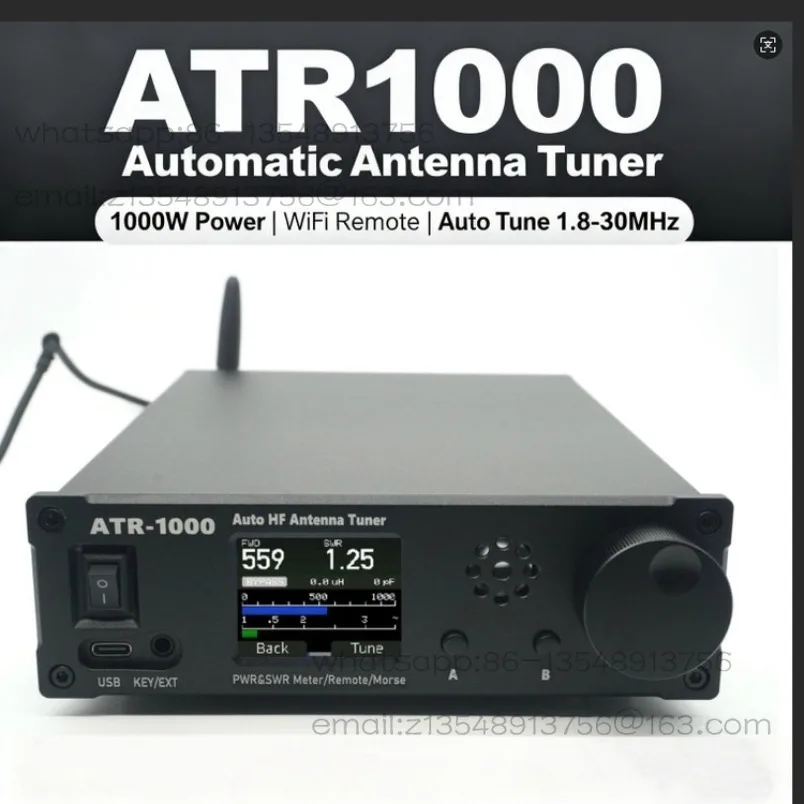 English version ATR-1000 universal antenna 1.8-30 MHz shortwave automatic antenna tuner, multi-model adaptability
English version ATR-1000 universal antenna 1.8-30 MHz shortwave automatic antenna tuner, multi-model adaptability