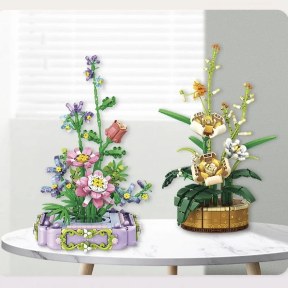 MOC Fairy Eternal Flower Potted Plant Building Blocks Set Rose Room Ornaments Wedding Ceremony Toys For Children Birthday Gifts
MOC Fairy Eternal Flower Potted Plant Building Blocks Set Rose Room Ornaments Wedding Ceremony Toys For Children Birthday Gifts
