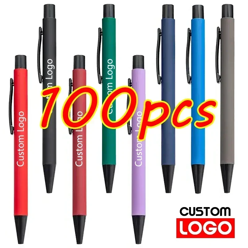 100pcs Advertising Gel Pen Custom LOGO Student Gift Pen Business Metal Ballpoint Pen Wholesale Office Stationery Lettering Name
100pcs Advertising Gel Pen Custom LOGO Student Gift Pen Business Metal Ballpoint Pen Wholesale Office Stationery Lettering Name