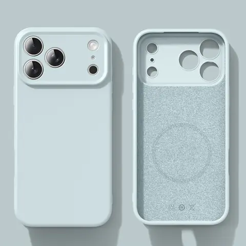 New Liquid Magnetic Silicone Phone Case For iPhone 17 16 15 14 13 12 Pro Max 16 Plus 17Pro 17 Air For Magsafe Soft Bumper Cover