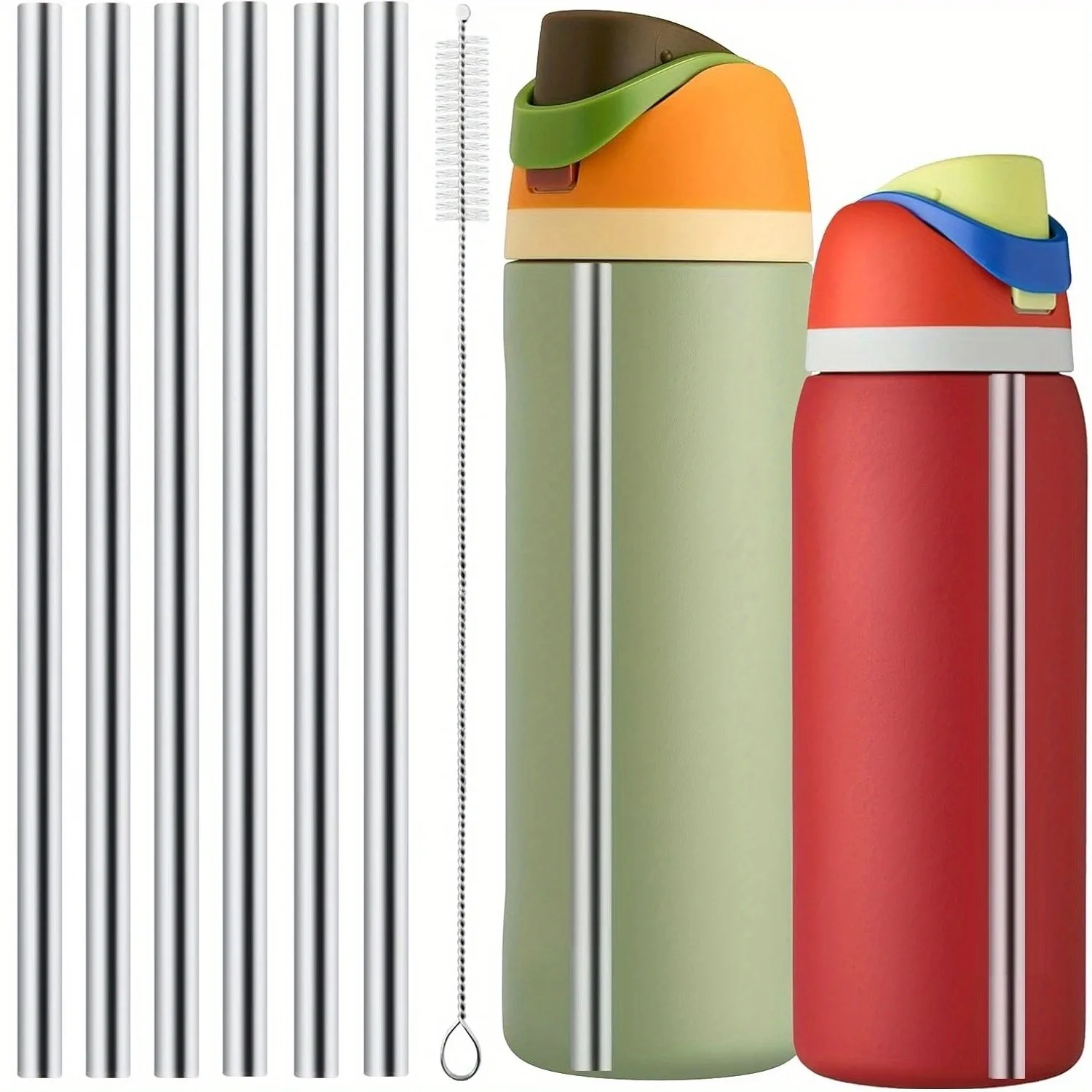 Metal Straw Replacement for Owala Water Bottle Accessories, Reusable Stainless Steel Straws Compatible With Owala Water Bottle
Metal Straw Replacement for Owala Water Bottle Accessories, Reusable Stainless Steel Straws Compatible With Owala Water Bottle