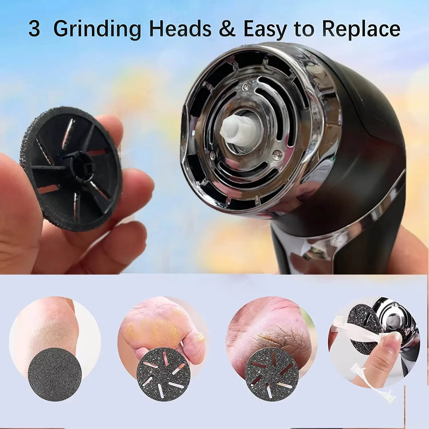 Replaceable Roller Foot File Pedicure Hard Dead Skin Callus Remover Refills Replacement Rollers Foot Files Accessories 12 PCS
Replaceable Roller Foot File Pedicure Hard Dead Skin Callus Remover Refills Replacement Rollers Foot Files Accessories 12 PCS